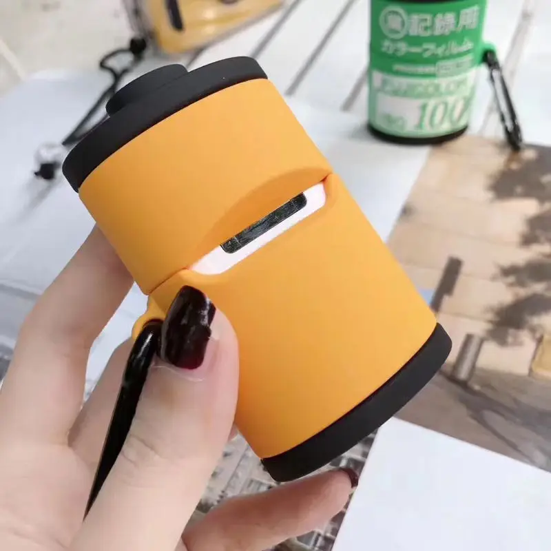 Чехол для AirPods с мультяшным рисунком, защитный чехол для беспроводных наушников, чехол для Airpods 12