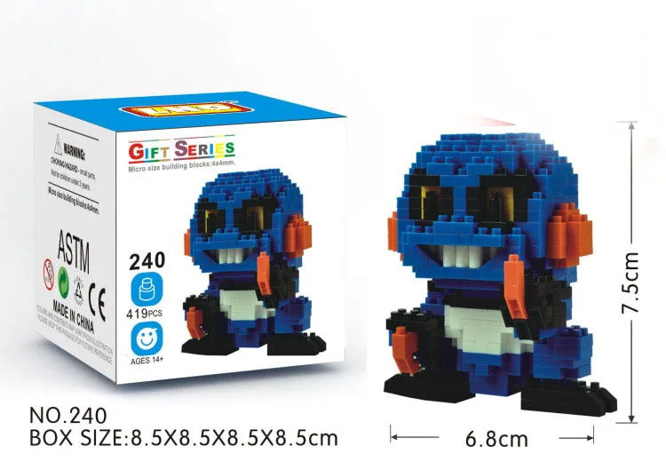 Алмазные Покемоны аниме мяч наборы мини микро Блоки строительные блоки кирпичи игрушки