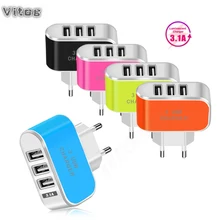 Зарядное устройство USB с 3 портами 5V2A, сетевой адаптер питания USB для путешествий, зарядное устройство европейского стандарта для huawei, samsung, зарядное устройство USB для телефона, быстрое зарядное устройство