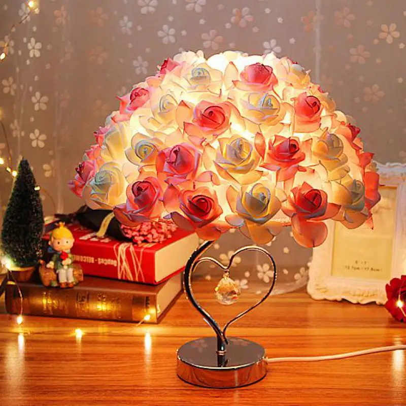 lâmpada criativa de mesa para casamento, decoração