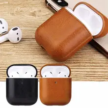Vococal, винтажные беспроводные наушники из искусственной кожи, защитный чехол для переноски, Чехол-держатель, коробка с крючками для Apple AirPods Air Pods 2