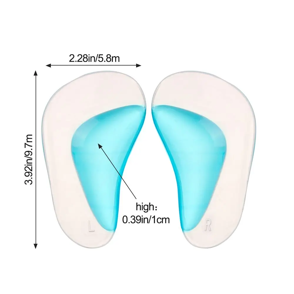 Professional orthopedic Pad Corrector Shoe Flat Foot Support Insoles Flatfoot Corrector Silicone Gel Orthotic Arch