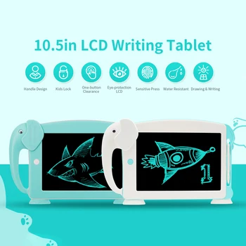 

10.5 inch LCD Writing Tablet Digital Electronic Drawing Writing Board Handwriting Paper Drawing Tablet Doodle Pad 6pcs Cards
