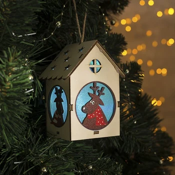 

Light pendant "House and Deer" (batteries included), 11x7x7 cm, 1 LED, RGB 4365641