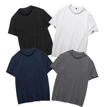 

Men Solid Color T-shirt Spring And Summer New Short Sleeve O Neck Simple Casual Sports Breathable Cotton Men's Clothing