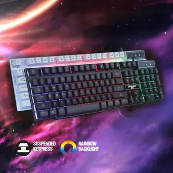 

Gaming Keyboard Glowing Backlit Color Change Laptop Computer Desktop Keyboard