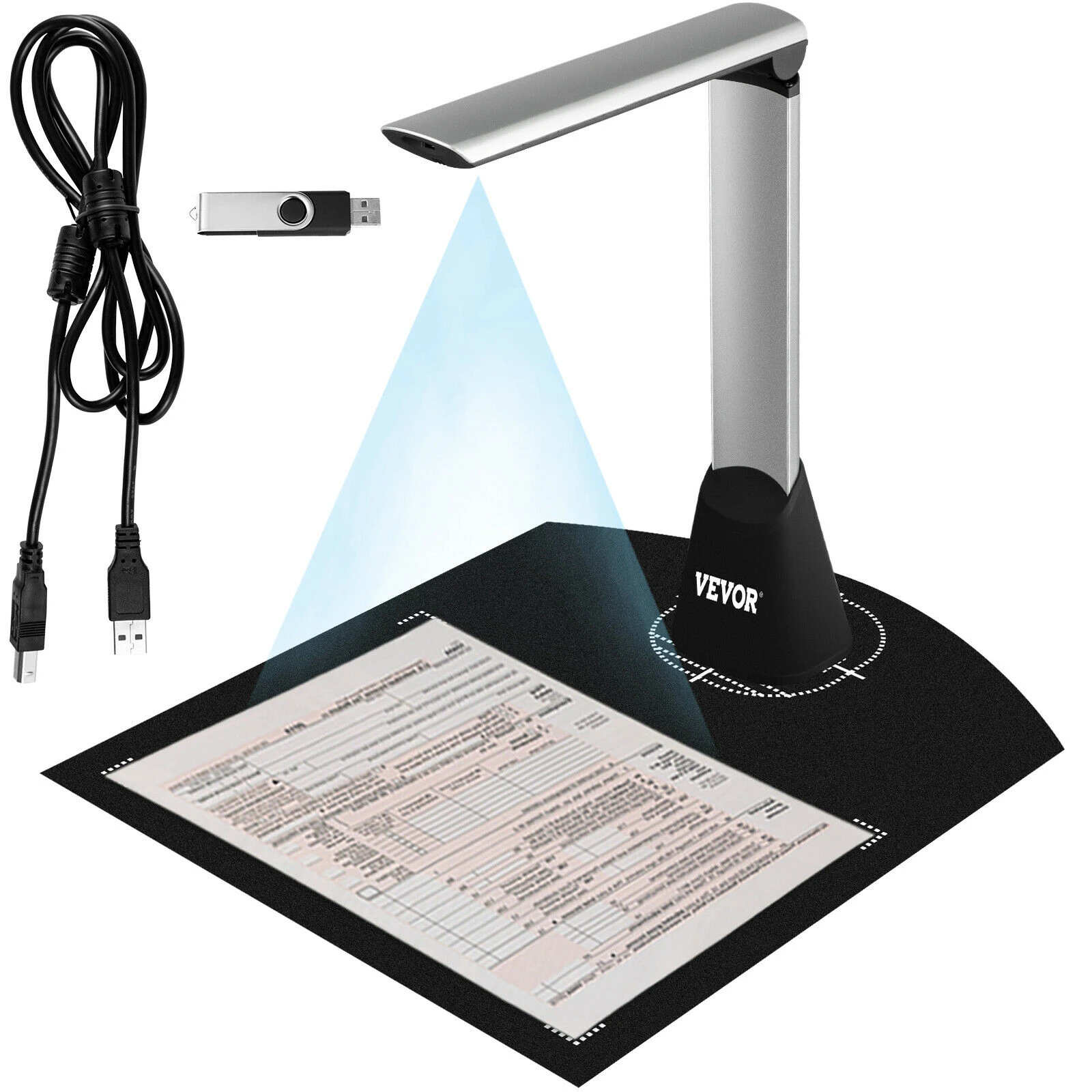 Classroom USB High Speed 5 Mega-Pixel Document Camera Office & Library Scanning Size A4 for Teachers Led Fill Light Max Classroom USB High Speed 5 Mega-Pixel Document Camera Office & Library Scanning Size A4 for Teachers Led Fill Light Max