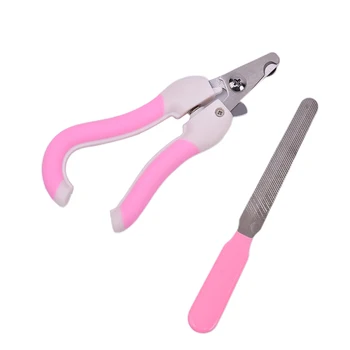 

2Pcs/Set Pet Claw Nail Scissors with Lock Cat Dog Portable Nail Clipper Cutter Set Stainless Steel Grooming Scissors Clipper