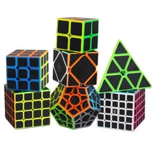 Кубик наклейка из углеродного волокна 2x2 3x3 4x4 5x5 куб пазл игрушки для детей подарок для детей развивающие игрушки