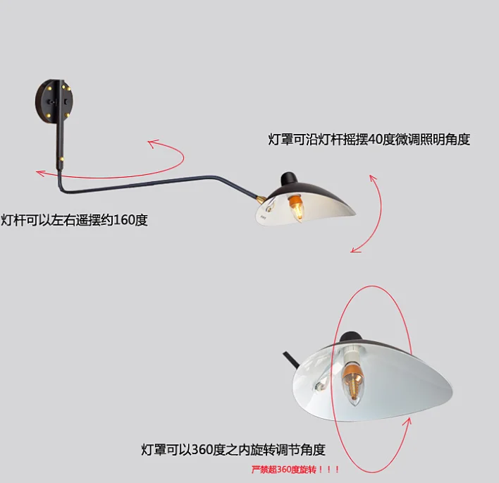 Wall Lamp Serge Mouille подвесной светильник s лампа Подвесная лампа паук домашний декор светильник для столовой кухни бар светильник ing DaWn - Цвет корпуса: Wall Lamp