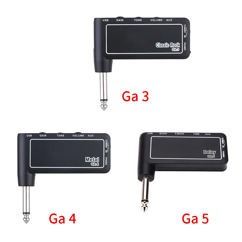 Durable Tone Rechargeable Electric Accessories Headphone Amplifier Bass Mini Portable USB Guitar Plug Phone ABS Classic Rock
