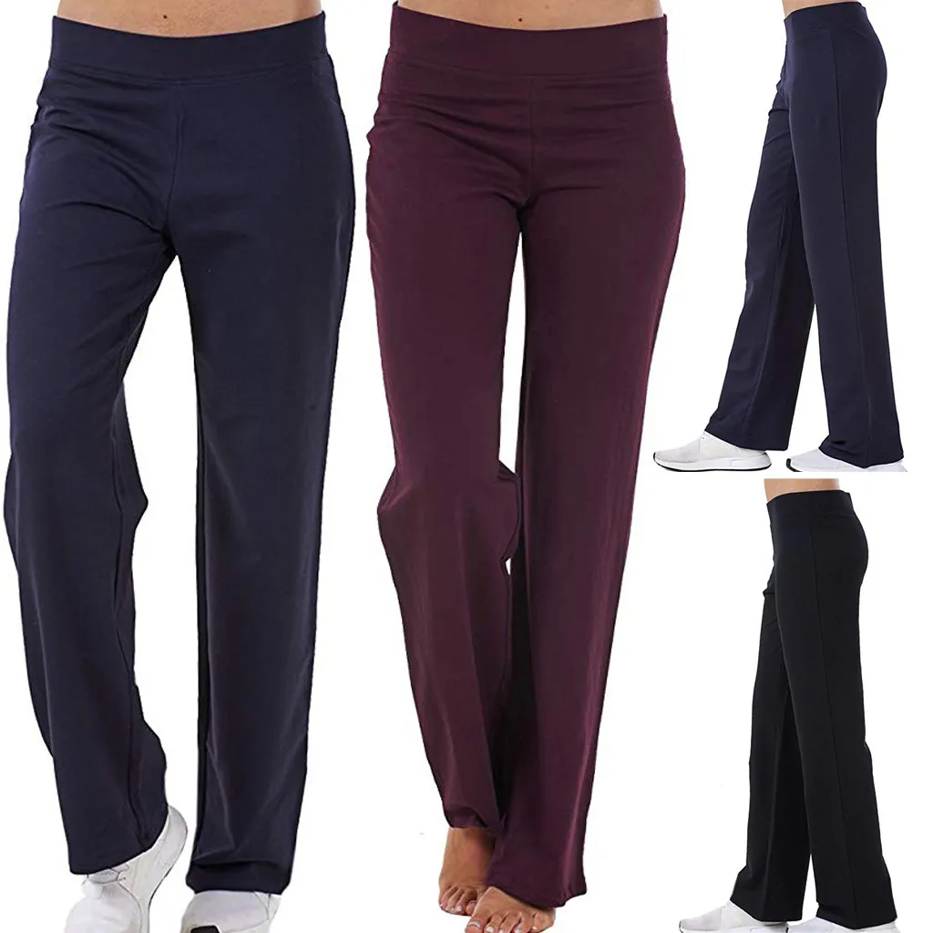 Leggings Sport Women Fitness Stretch Sweatpants Bottoms Sports Pants Tummy Control Running Gym Leggings Women Trouser Leggin#50