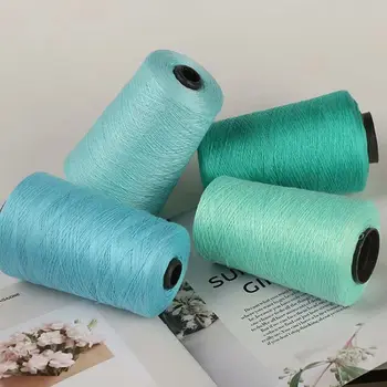 

1 Roll 500g Milk Spun Ice Silk Knitting Yarn Summer Crochet Line for DIY Handwoven Tank Top Cape Embroidey Thread