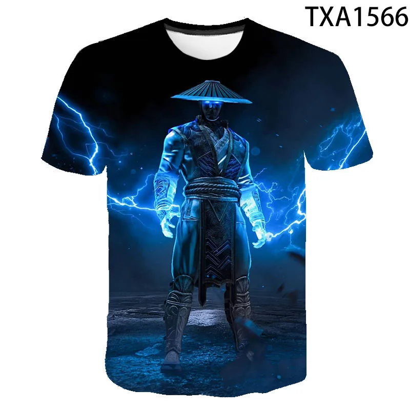 Футболка Mortal Kombat 3D для мужчин и женщин Детская футболка файтингов уличная одежда
