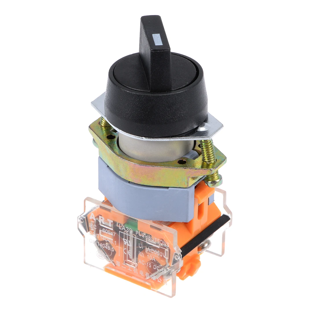 

uxcell 22mm Latching Lock 3 Positions Rotary Selector Select Switch 2NO 1pcs