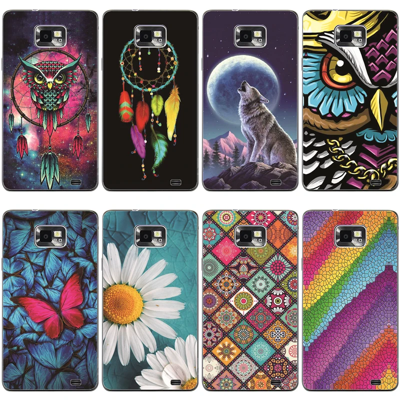Per Samsung Galaxy S2 I9100 Custodie Cover Posteriore Morbida In Silicone Tpu Per Samsung S2 Plus I9105 Custodia Etui Bumper Funda Coque