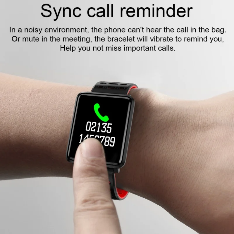 Smart Watch IP68 Waterproof Wearable Device Bluetooth Wristband Pedometer Heart Rate Monitor Color Display Band For Android/IOS