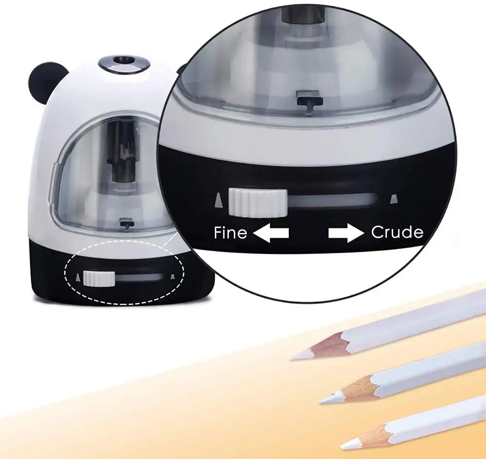 SML 1pcs Student Stationary Electric Pencil Sharpener Dual Holes Battery Operated Cute Pencil Sharpener School Supply as Gift