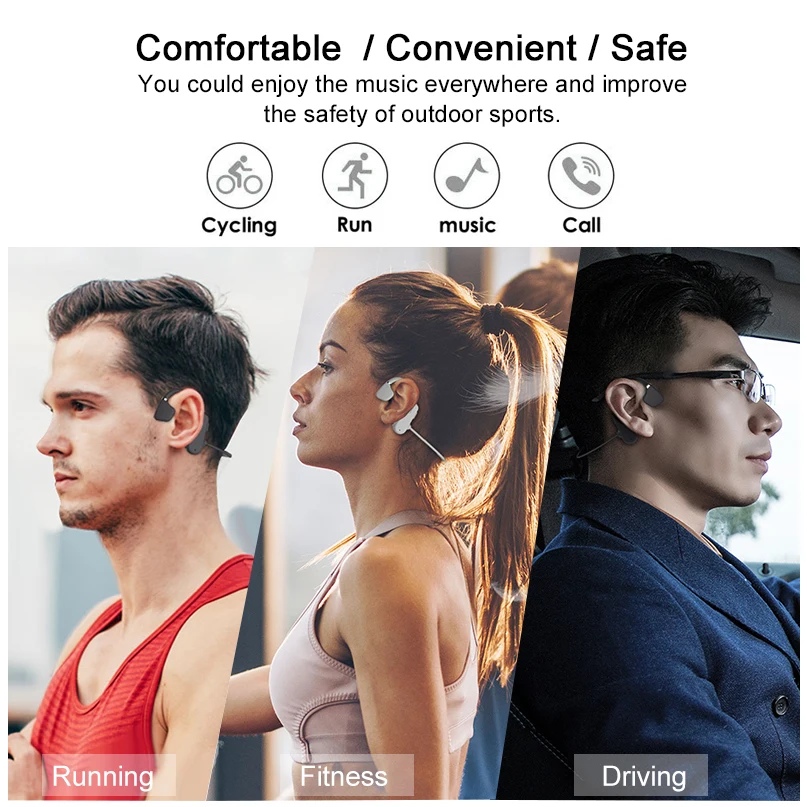Новые беспроводные наушники с воздушной проводимостью Bluetooth 5 0 спортивные
