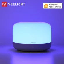 Yeelight akıllı masa lambası D2 Led RGBW işık WiFi uzaktan kumanda kısılabilir akıllı ev ışıkları ile çalışmak Homekit Google ev