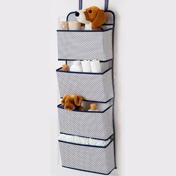 

Simple Houseware 4 Pocket Hanging Wall Closet Storage Bag Organizer Over Door Cloth Toy Organizer Bag Pouch Hanger
