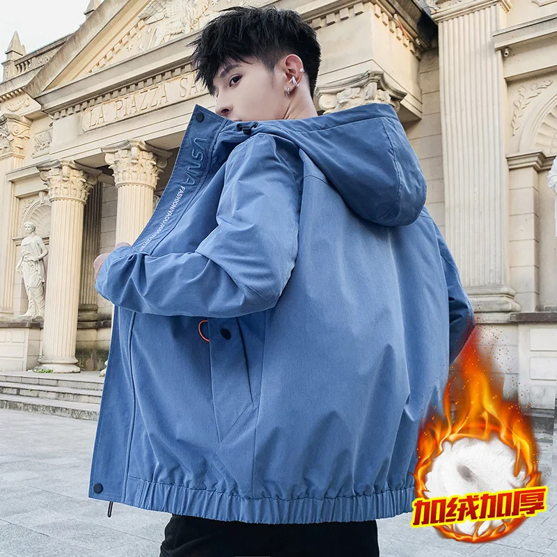 

Winter New Style Men Workwear Coat Versatile Jacket Men's Casual Handsome INS Popular Brand Clothes Fashion