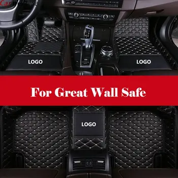 

Automotive interior Double layer Carpet Car Floor Mats Front& Rear Liner Leather Auto Mats For Great Wall Safe