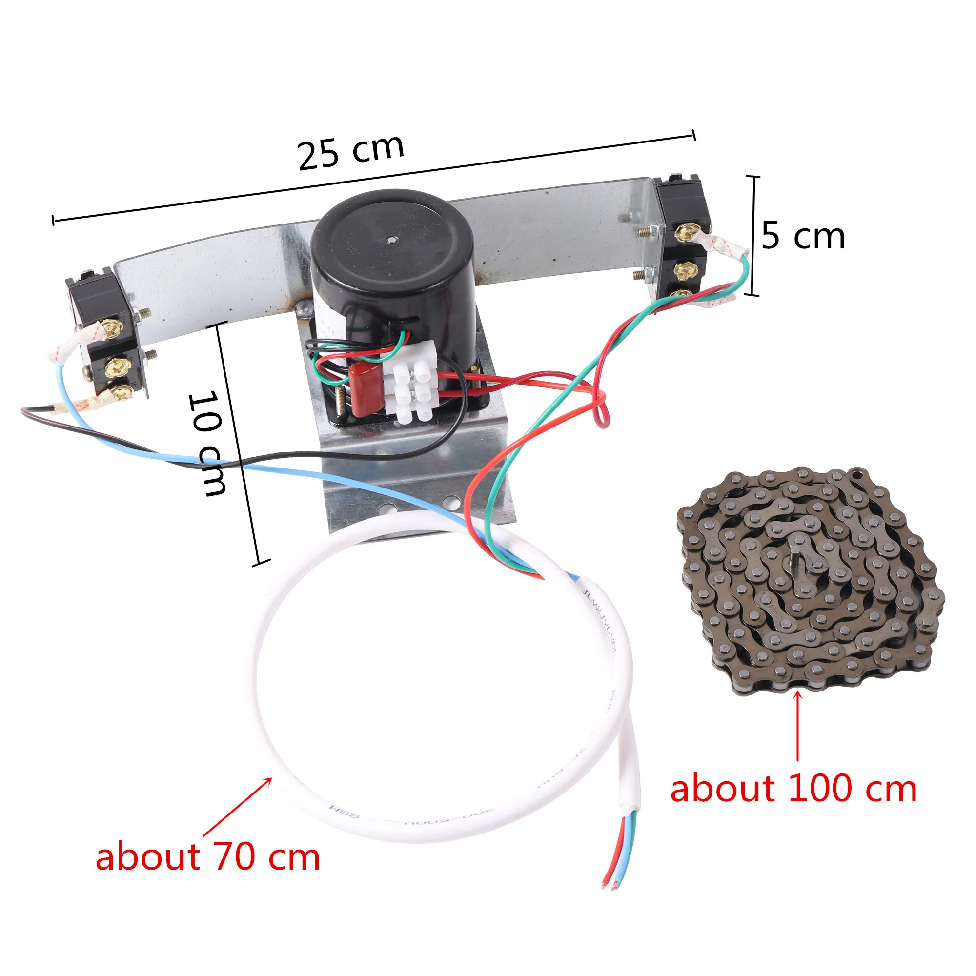 Gevogelte Uitkomen Motor Incubator Automatische Ei Draaien Systeem 220V 100Cm Keten Industriële Turn Dichte Eieren Motor 1 Pc