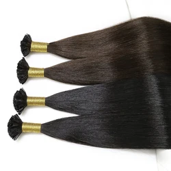 Toysww 1gs Straight Russian Human Hair V Tip Hair Extensions Keratin Capsule Remy Natural Pre Bonded Fusion Hair
