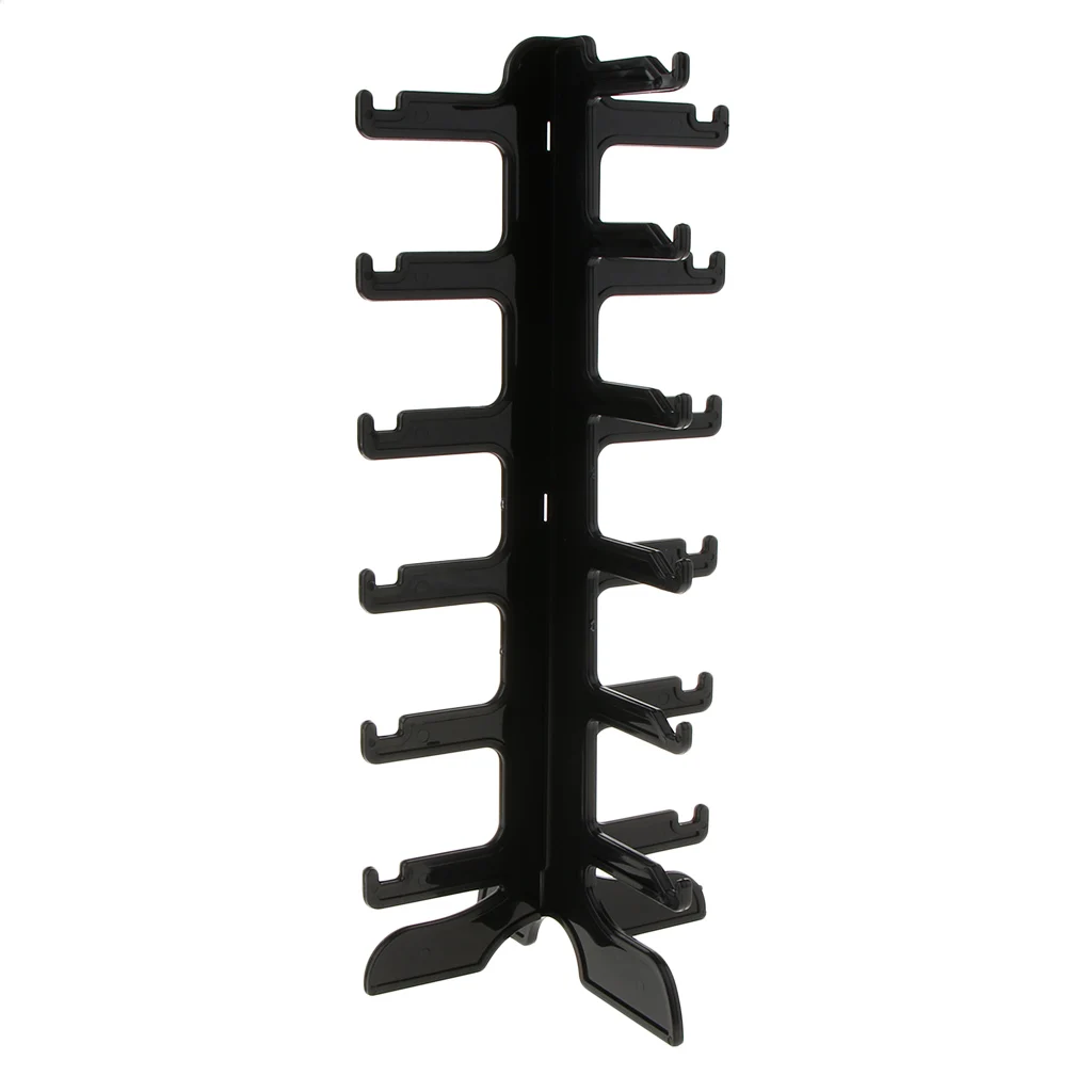 Plastic Sunglasses Eye Glasses Display Rack Stand Holder Organizer 6 Layer