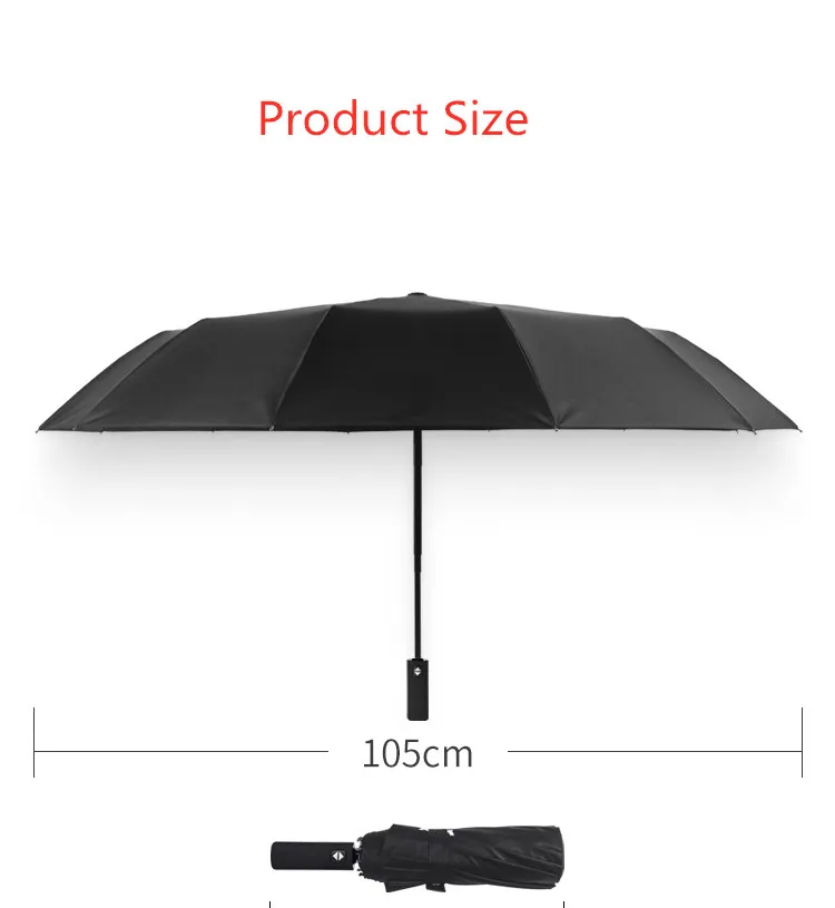 4s originale per Audi ombrello antiproiettile sicurezza pioggia protezione  solare di alta qualità colla nera ombrello pieghevole automatico a 12 ossa  - AliExpress