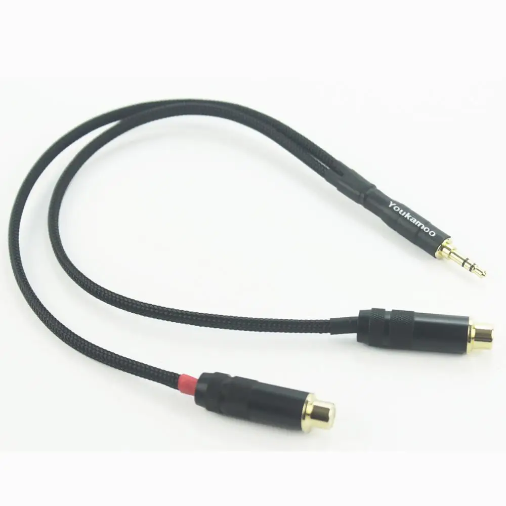 3 5mm to RCA Female Cable Headphone Audio Adapter Cable 1FT 0 3M