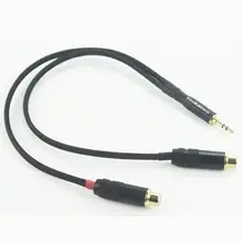 3 5mm to RCA Female Cable Headphone Audio Adapter Cable 1FT 0 3M