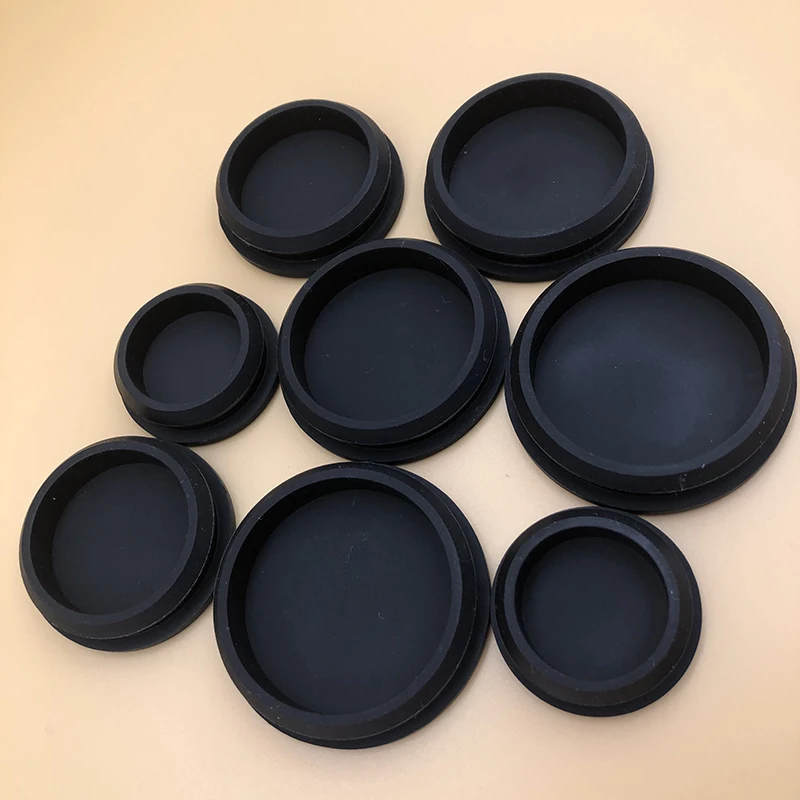 Silicone Seal End Caps Round Rubber Gasket Stopper for Alloy Plate Heat