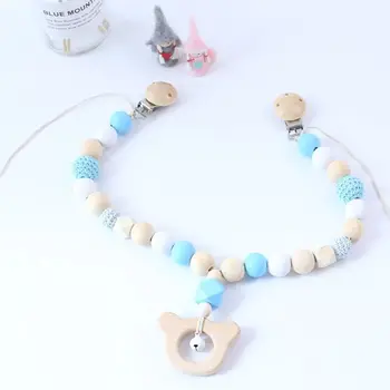 

Baby Wooden Teethers Molar Toy Newborn Stroller Children Room Decoration Pendant