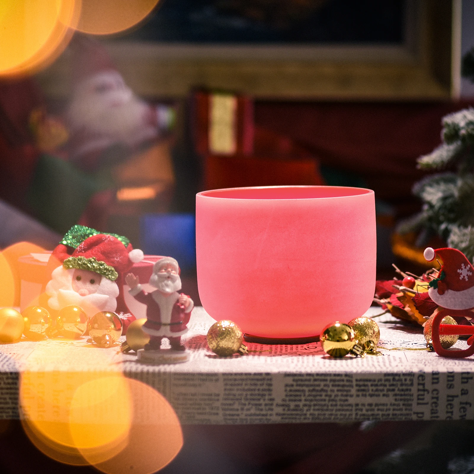 TOPFUND F Note Heart Chakra Pink Color Frosted Quartz Crystal Singing Bowl 10" | Спорт и развлечения
