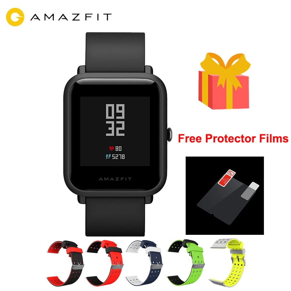 1 год гарантии Amazfit Bip Lite Смарт часы глобальная версия 45 дней Срок службы батареи
