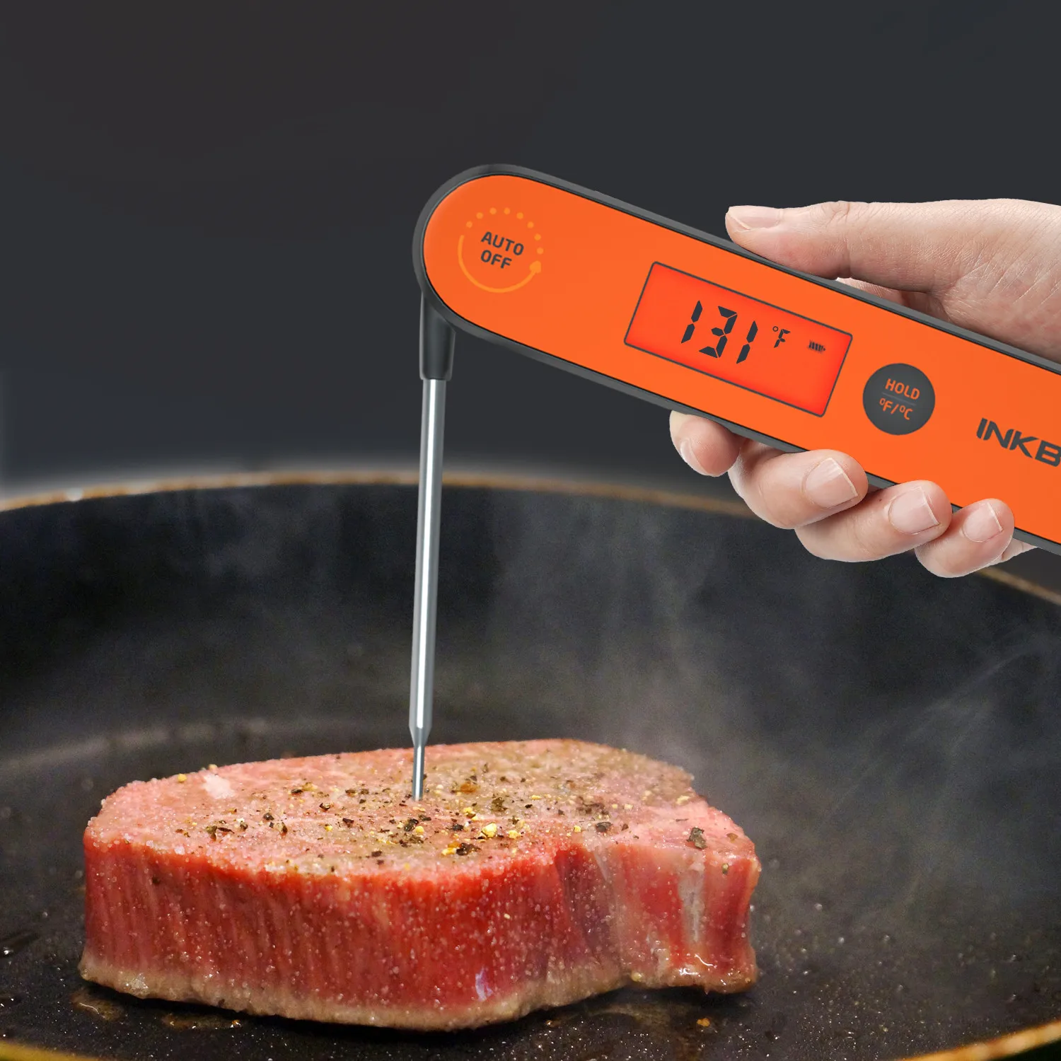Goede Inkbird Digital Instant Lezen Vlees Thermometer, IHT 1P Waterdichte Oplaadbare Thermometer met Achtergrondverlichting   Kalibratie