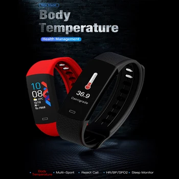

Smart Band Sport Bracelet Pedometer Heart Rate Blood Pressure Bluetooth Health Temperature measure Waterproof Smartband