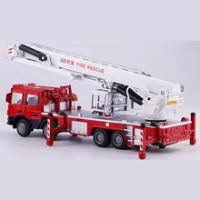 1:50 сплав инженерные машины, высокая моделирования пожарная машина, пожарная лестница, альпинистская машина, детские развивающие игрушки