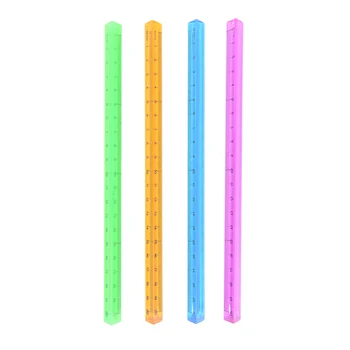 

Aluminum triangular scale ruler20cm colorful Synthetic Quartz metal scale regua desenho