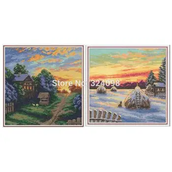 

dusk patterns Counted Cross Stitch 11CT 14CT 18CT DIY Chinese Cross Stitch Kit Embroidery Needlework Sets