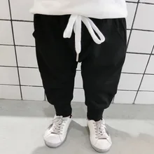 Г., новые стильные штаны для мальчиков в Корейском стиле детские шаровары с рисунком щенка, трендовые брюки из натурального хлопка, поколение жира