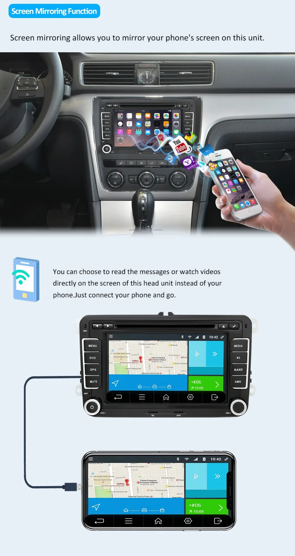 Sale 2 Din Quad Core android 8.1 car dvd player Aux gps Stereo For Volkswagen Skoda POLO GOLF 5 6 PASSAT CC TIGUAN TOURAN Fabia Caddy 7 Sale 2 Din Quad Core android 8.1 car dvd player Aux gps Stereo For Volkswagen Skoda POLO GOLF 5 6 PASSAT CC TIGUAN TOURAN Fabia Caddy 7