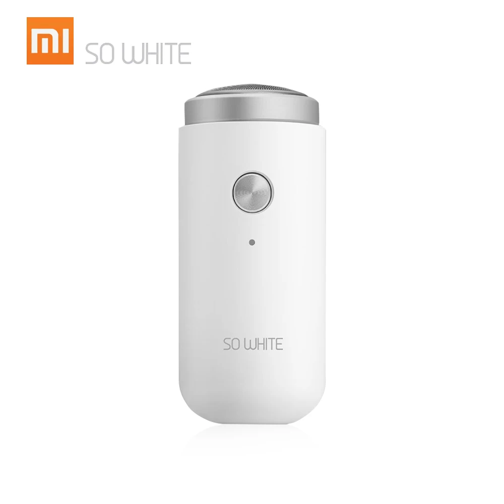 

Xiaomi SO WHITE Mini Electric Shaver Portable USB Rechargeable Razor Beard Trimmer with LED Indicator Type-C Charging