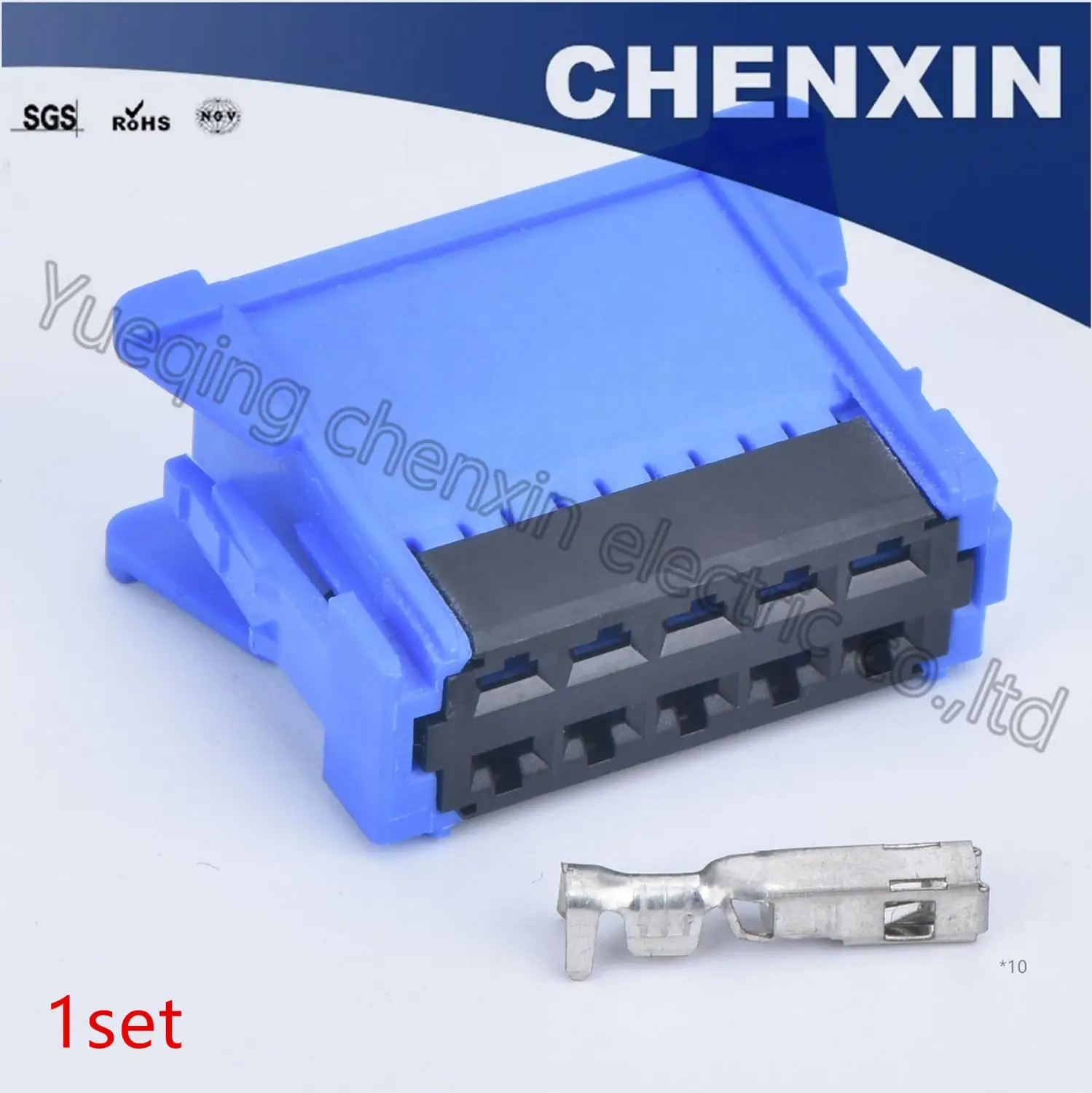 Синий 10 pin Автомобильный воздуходувка резистор штекер 2,8 женский авто разъемы корпус штекер пластиковый провод Жгут кабеля 98174-1004