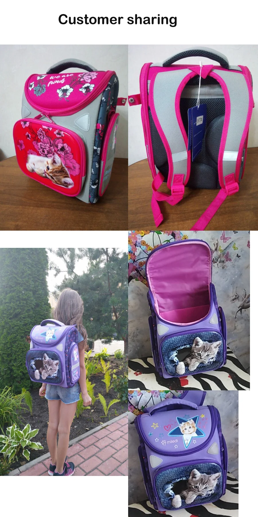 Высококачественные рюкзаки для девочек начальной школы, детские школьные ранцы для мальчиков, ортопедический ранец, детский мультяшный рюкзак для девочек