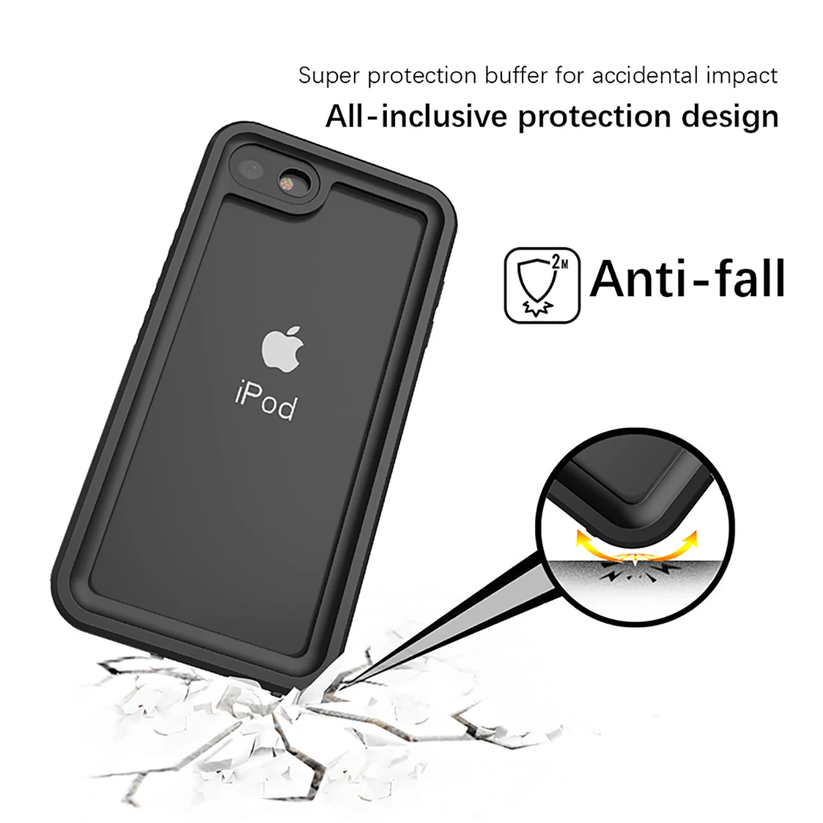 Для iPod Touch 5 6 7 за чехол на айфон Водонепроницаемый чехол 360 градусов защитный чехол водонепроницаемый ударопрочный противоударный пылезащитный чехол Coque Fundas