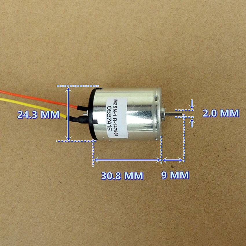 DC24V 18MA 4950 об/мин микро мотор большой крутящий момент немой Двигатель диаметр вала 2 мм, Длина оси 9 мм электрическое оборудование