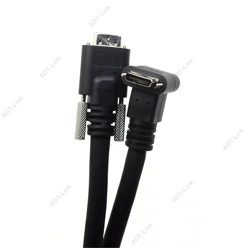POCL кабель для подключения камеры 90 градусов под прямым углом SDR к SDR Mini 26Pin кабели для камеры промышленная камера POCL power SDR под углом